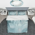 thumbnail image 3 of Designart 'Blue Modern Water III' Geometric Duvet Cover Set, 3 of 4