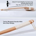 thumbnail image 4 of TaTaai 1Pcs Natural Exfoliating Loofah luffa loofa Bath Brush On a Stick - with Long Wooden Handle Back Brush for Men & Women - Shower Sponge Body Back Scrubber, 4 of 8