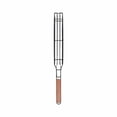 thumbnail image 2 of TIMIFIS B B Q 3Pcs Internet Stainless Steel Bbq Barbecue Basket (Wood Handle) Kitchen Gadgets, 2 of 6
