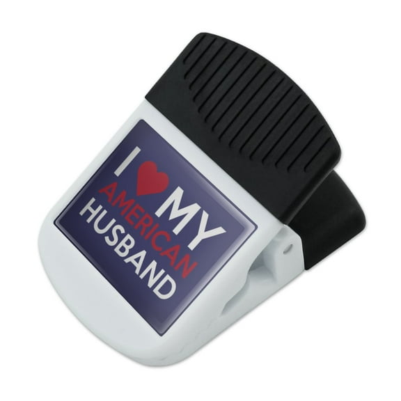 I Love My American Husband Refrigerator Fridge Magnet Magnetic Hanging Hook Note Snack Clip
