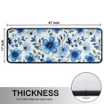 thumbnail image 5 of Kitchen Rugs Sets Of 2,Pioneer Flower Floral Print Pattern Anti Fatigue Kitchen Mat Rugs Non Slip Washable,Decorative Kitchen Floor Mats for Kitchen,Sink,Laundry,17"x47"+17"x47", 5 of 5
