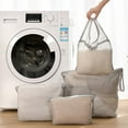thumbnail image 3 of Yooshoverk Laundry Bag, White, Fine Mesh, Drawstring Organizer, Travel Clothes Washing, 3 of 7