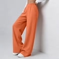 thumbnail image 6 of ibiyuan Women Wide Leg Sweatpants, Elastic High Waist Baggy Loose Fit Lounge Pants Soft Breathable Trousers Casual Street Spring Fall Daily Travel Outfit, 6 of 9