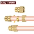 thumbnail image 4 of Adaptador de Unión de Conector de Compresión de Latón Uxcell, Fittings Rectos 20mm x G1/2 2, 4 of 6