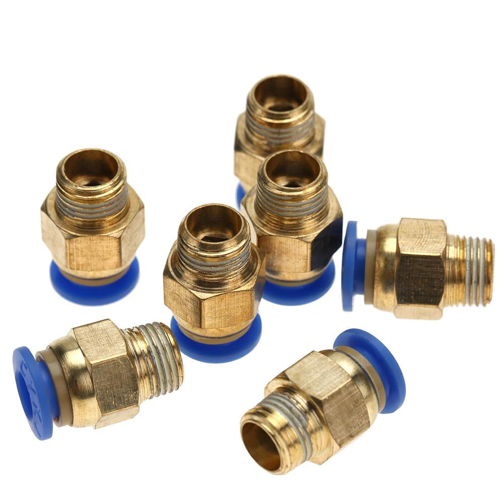 PC4-M5 20pcs 4mm Quick Fittings Set Male Thread Straight Push In Connector 