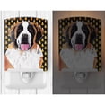 thumbnail image 2 of Caroline's Treasures SC9165CNL Saint Bernard Candy Corn Halloween Portrait Ceramic Night Light, 6x4x3", multicolor, 2 of 2