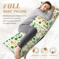 thumbnail image 5 of Disketp Alpaca and Cactus Print Body Pillow Cover - Super Soft 20x54 Body Pillow Case,Long Side Hidden Zipper (Pillow core not included), 5 of 8