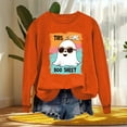 thumbnail image 5 of VKOYWKM Crewneck Sweatshirts Women Halloween Sweatshirts Cute Pumpkin Ghost Graphic Pullover Vintage Spooky Print Long Sleeve Fall Sweatshirt, 5 of 5