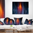 thumbnail image 4 of Designart Fractal Fire in Light Blue - Contemporary Throw Pillow - 18x18, 4 of 5