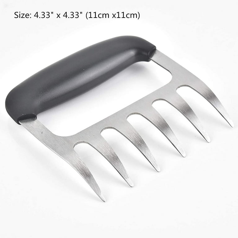 Bear Claws Stainless Steel BBQ Meat Shredder Claws with Wooden