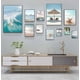 thumbnail image 2 of Póster de lienzo con estampado de playa, mar, océano, arte de pared, puente, hojas, tortuga, gaviota, pintura vibrante de verano, imagen nórdica para decoración del hogar, 2 of 5