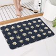thumbnail image 4 of Pioneer Flower Floral Print Pattern Bathroom Rugs Mat, Non Slip Microfiber Bathroom Rug with Rubber Backing, Soft Mats for Bathroom Floor Tub Shower, 17"x27", 4 of 5