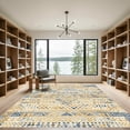 thumbnail image 2 of ODIKA 6'x9' Machine Washable Non-Slip Area Rug, Aztec Beige High Traffic Rug, Beige, 1058238, 2 of 7