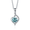 blue, variant on 1ct D Color VVS1 Moissanite Pendant Necklace for Women, Four-pronged Pink/Blue/Yellow Diamond Necklaces, Jewelry Gifts for Wife Mom with Certificate