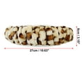 thumbnail image 3 of Unique Bargains 14"-15" Elastic Leopard Pattern Faux Fur Winter Warm Car Steering Wheel Cover Universal Beige, 3 of 5