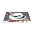 thumbnail image 3 of Ryvnso Placemats Set of 4 Christmas Gnome Deer Winter Dining Mats Heat-Resistant Non-Slip Washable Table Mat, 3 of 8