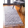 thumbnail image 2 of Unique Loom Diamond Titan Beige/White Runner Rug, 2 of 2