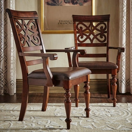 Weston Home Virginia Dining Arm Chairs - Set of 2 ... Weston Home Virginia Dining Arm Chairs - Set of 2 ... on {keyword}