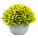 thumbnail image 1 of Planta de bola en maceta artificial Mesa para el hogar Escritorio Decoración de planta falsa Hierba de bola de plástico con maceta de papel, Amarillo Inevent HA6791-03B, 1 of 7