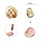 thumbnail image 5 of Sello De Cabeza De Cobre Cabezal de sello en relieve con cabeza de cobre de forma especial para tarjeta de boda (niñas) Tmvgtek Libre de BPA, 5 of 9