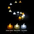 thumbnail image 5 of Tea Lights,12 Pack Flameless LED Tealight Candles，Realistic Flickering Bulb Battery Operated LED Tea Lights Candles. Ideal for Parties, Weddings, Birthdays, Festival Celebration, 5 of 5