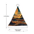 thumbnail image 3 of Salouo Sunset Desert Journey for Adult Christmas Hat Xmas Holiday Hat Santa Hat for Women & Men Festive Headwear Accessories Fit for Christmas/ New Year/Holiday/Party,1PC, 3 of 6
