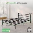 thumbnail image 3 of Cama Matrimonial FurnitureR base de cama LONITA PLATA, 3 of 6