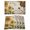 khaki, variant on Sunflowers Placemats Set of 6, Farmhouse Retro Butterfly Beige Yellow Placemats for Dining Table, Place Mats for Kitchen Tabletop, Waterproof Wipeable Dining Table Mats Set