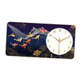 thumbnail image 2 of Reloj de pared decorativo con pintura, reloj silencioso para el hogar, fondo de sofá, baño. Estilo B, 2 of 9