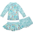 thumbnail image 5 of Millie Loves Lily Girls Mint Mermaid Rashquard With Skirty Bottom and Shorts, Big Girls Size 5, 3-pcs, UPF 50+, 5 of 5