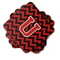 thumbnail image 2 of Letter U Chevron Black and Red   Foam Coaster Set of 4, 2 of 3