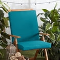 thumbnail image 2 of Greendale Home Fashions Outdoor 43'' x 20'' High Back Chair Pad, Peacock, 2 of 6