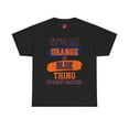 thumbnail image 2 of DJH Apparel | It's An Orange & Blue Thing Colorway Unisex Cotton T-shirt, 2 of 7