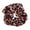 Reddish Brown Leopard, variant on Jumbo Satin Hair Scrunchie, Patterned Elastic Hair Tie