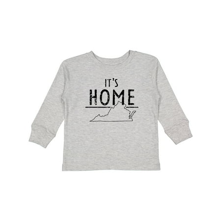

Inktastic It s Home- State of Virginia Outline Distressed Text Boys or Girls Long Sleeve Toddler T-Shirt