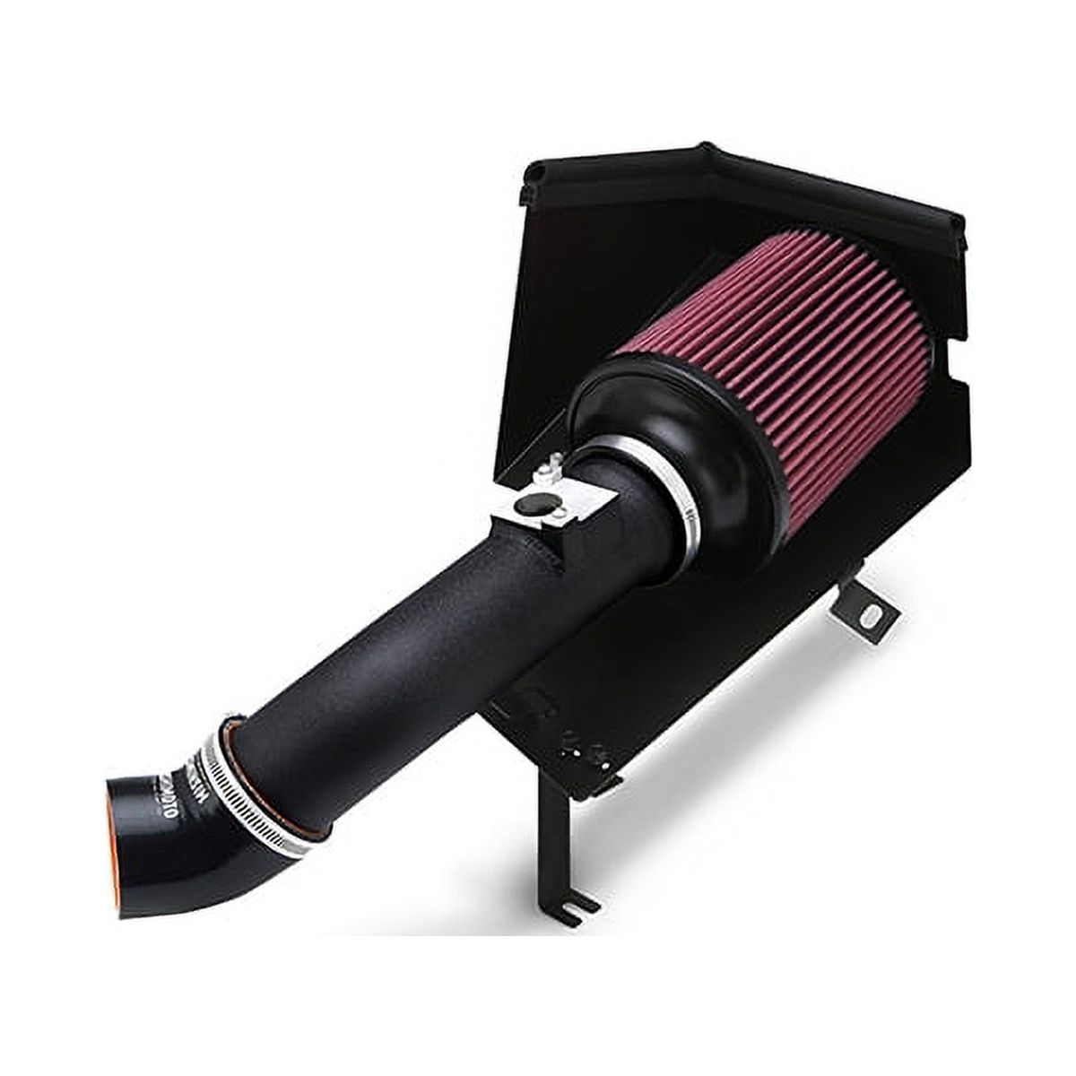 Mishimoto MMAI-CIV-06SIHWBK Performance Air Intake w Heatshield Compatible With Honda Civic Si 2006-2011 Wrinkle Black
