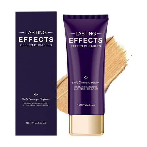 Body Cream Perfector, Tattoo Cover up Makeup Waterproof, Natural Radiance Shade, Waterproof Leg and Body Makeup for Tattoo Cover Up and More, Highly Pigmented Body Concealer, Long Lasting