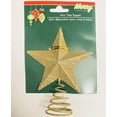 thumbnail image 1 of Christmas House Gold Glitter Miniature 5 Point Star Tree Topper - 4 x 4.75 Inches, 1 of 2