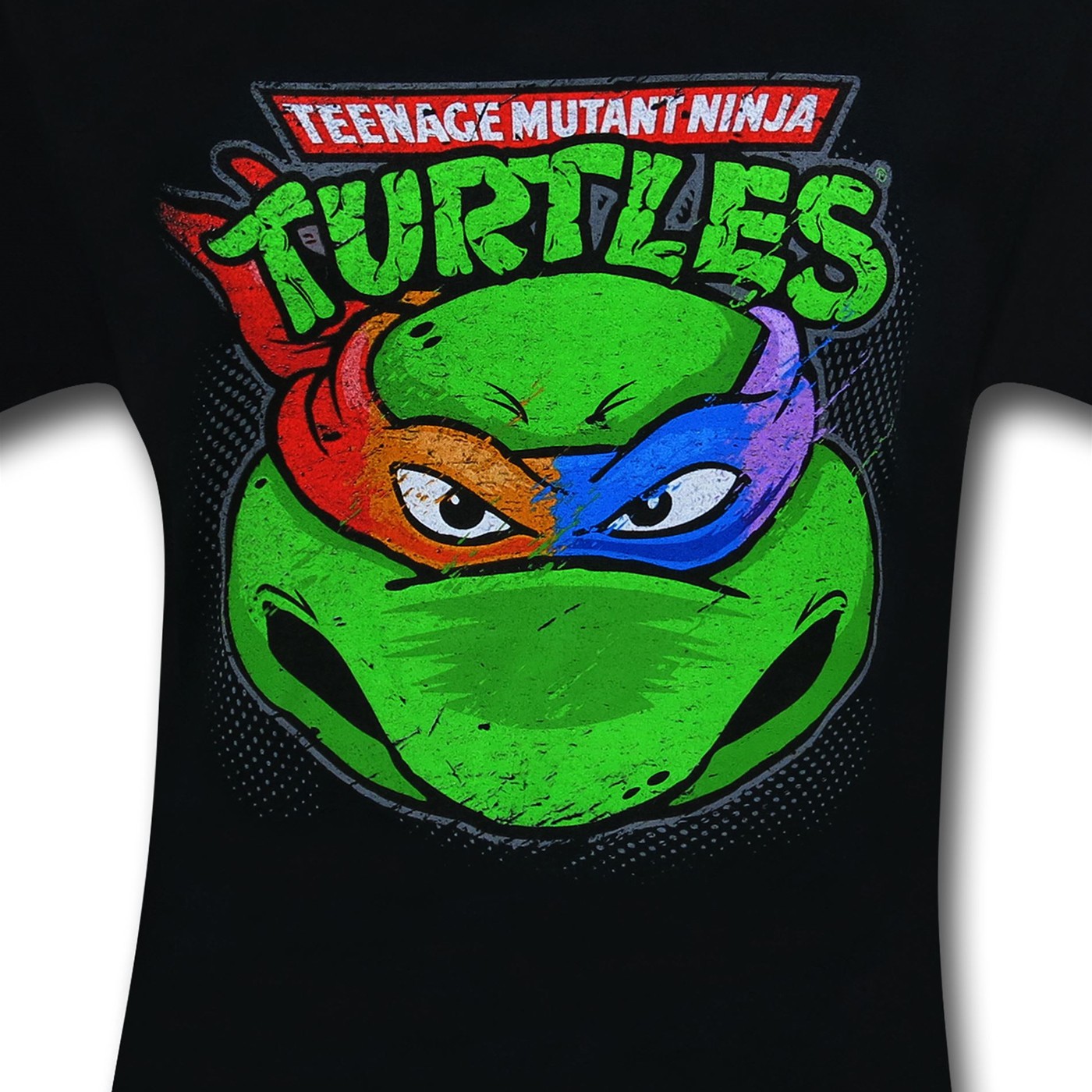 Men's Teenage Mutant Ninja Turtles Distressed Gnarly Ninjas T-Shirt - Black  - 2X Large