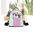 thumbnail image 2 of Bolsa Mochila de lentejuelas con purpurina, mochilas de hombro de viaje con diseño de caballo de dibujos animados para niñas Tmvgtek Para Estrenar, 2 of 8