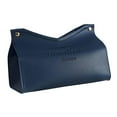 thumbnail image 1 of tredstone Modern Tissue Box Holder PU Leather Triangle for Dresser Bathroom Decoration Blue, 1 of 8