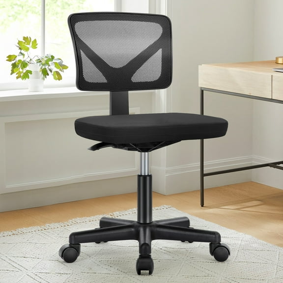 JOINSUN Desk Chair with Lumbar Support & Adjustable Height, 200 lb. Capacity, Black