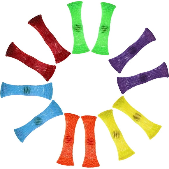 Assorted colors stretch mesh squeeze marbles fidget sensory toy set 1 inch