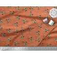 thumbnail image 2 of Soimoi Georgette Viscose Fabric Circle,Dot & Prawns Ocean Print Fabric by Yard 42 Inch Wide, 2 of 3