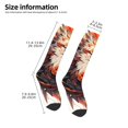 thumbnail image 2 of Naloa Colorful Abstract Eagle Knee Socks, High Socks Long Stretchy Sock Women Knee High Stocking, Long Socks for Women, 2 of 6