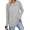Light-Grey, variant on Fantaslook Lightweight Sweatshirts for Women Long Sleeve Crew Neck Tops Casual Curved Hem Shirts