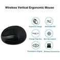 thumbnail image 5 of Wireless Mouse 2.4G Ergonomic Vertical Optical Mouse with Nano Receiver,4 Adjustable DPI 800/1200/ 1600/2400,Rechargeable Li-Battery,6 Buttons for Computer,Notebook, PC, Laptop, MacBook, 5 of 12