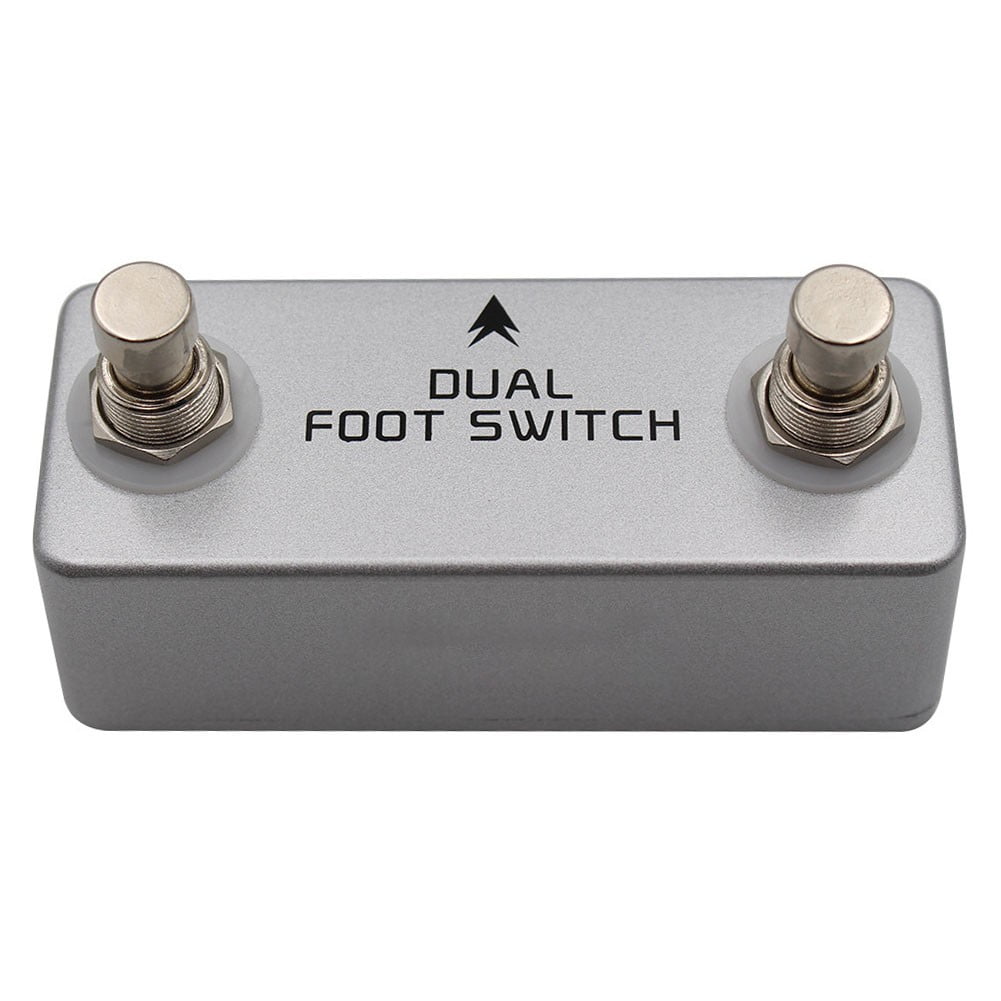 chengsi MOSKYaudio Dual Latching Footswitch Guitar Effect Pedal Switch True Bypass Metal