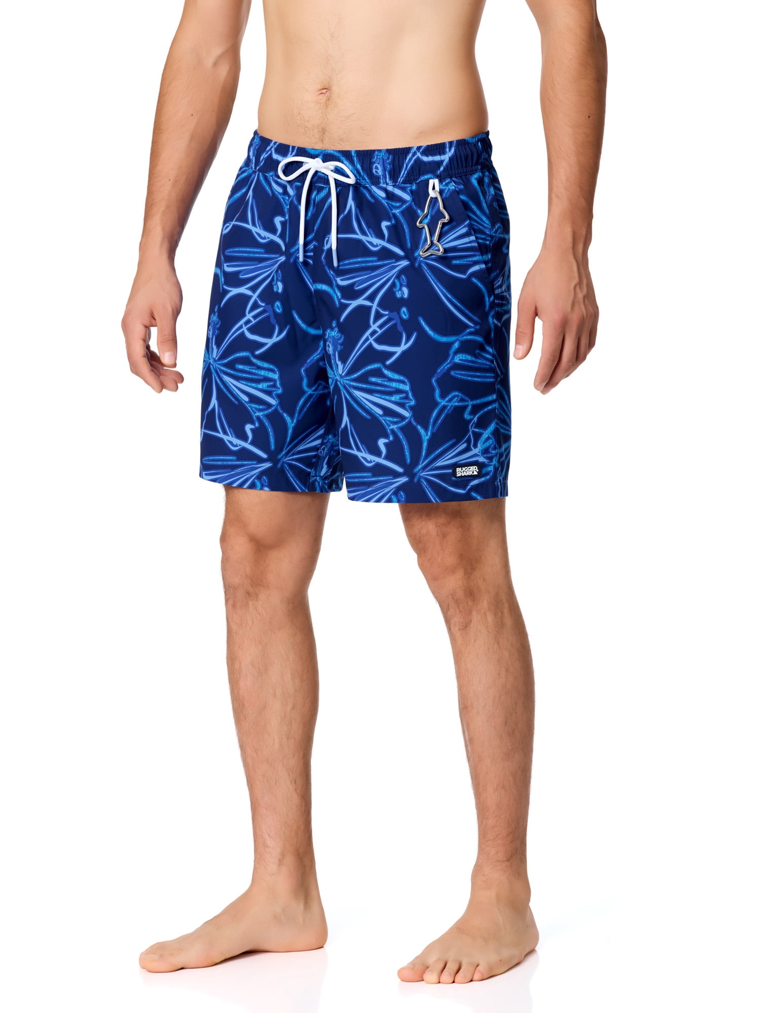 Rugged Shark Mens & Big Mens Swim Trunks, 7" Inseam, Sizes S-3XL