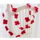 thumbnail image 2 of Cadena 2m Flor Artificial Decoración De La Boda Roja Guirnalda, 2 of 9